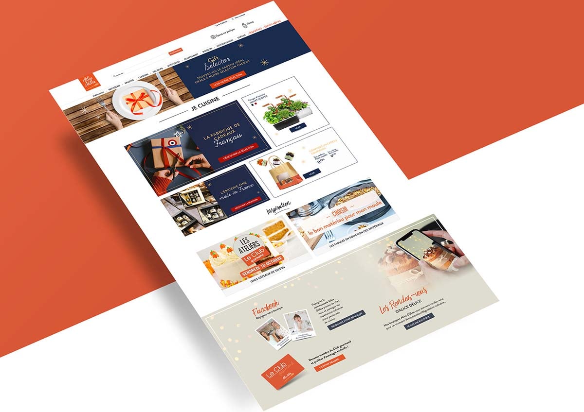 Alice Délice : newsletters et landing pages responsive