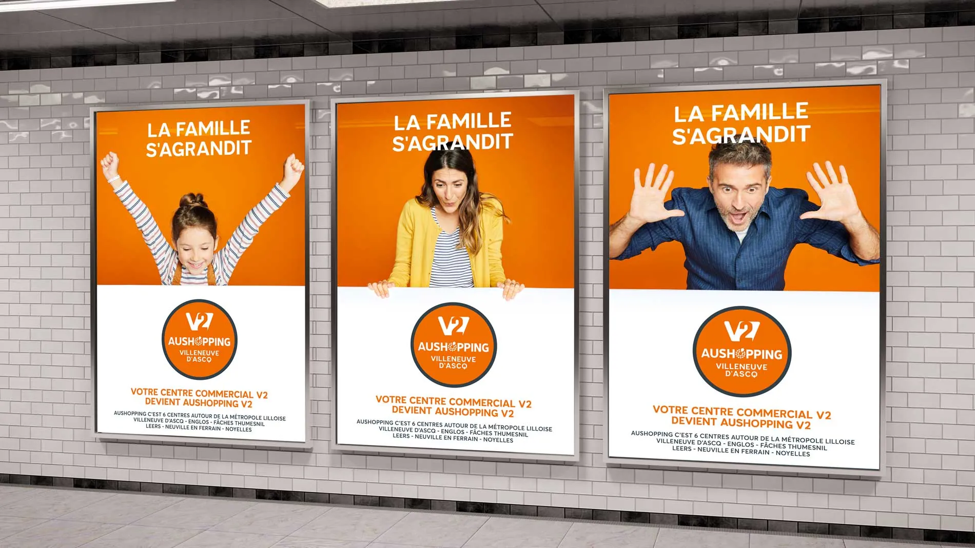 Aushopping : campagne média métropolitaine
