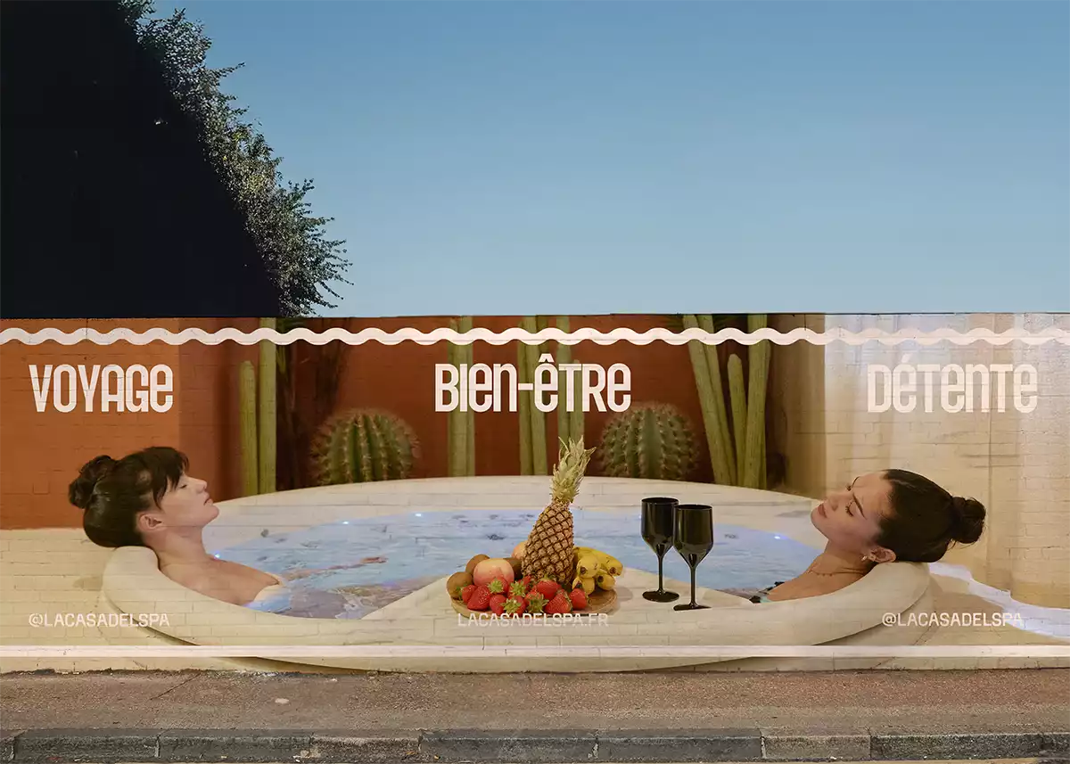 Affichage urbain de la campagne de lancement Casa Del Spa