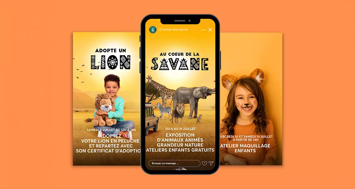 Visuels Instagram - AUSHOPPING ST OMER – OPÉRATION SAVANE